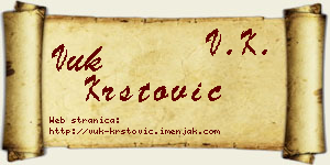 Vuk Krstović vizit kartica